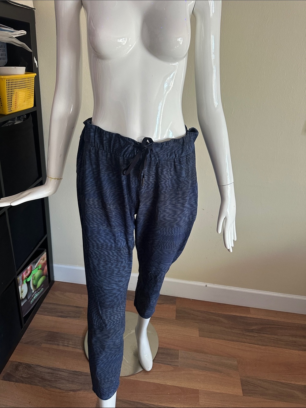 lululemon athletica Navy Patterned Drawstring Joggers